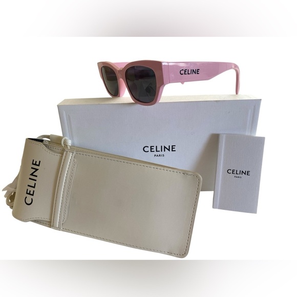 💗 AUTHENTIC CELINE Paris Pink Sunglasses – Authentic, Rare & Chic 💗 - Picture 1 of 11